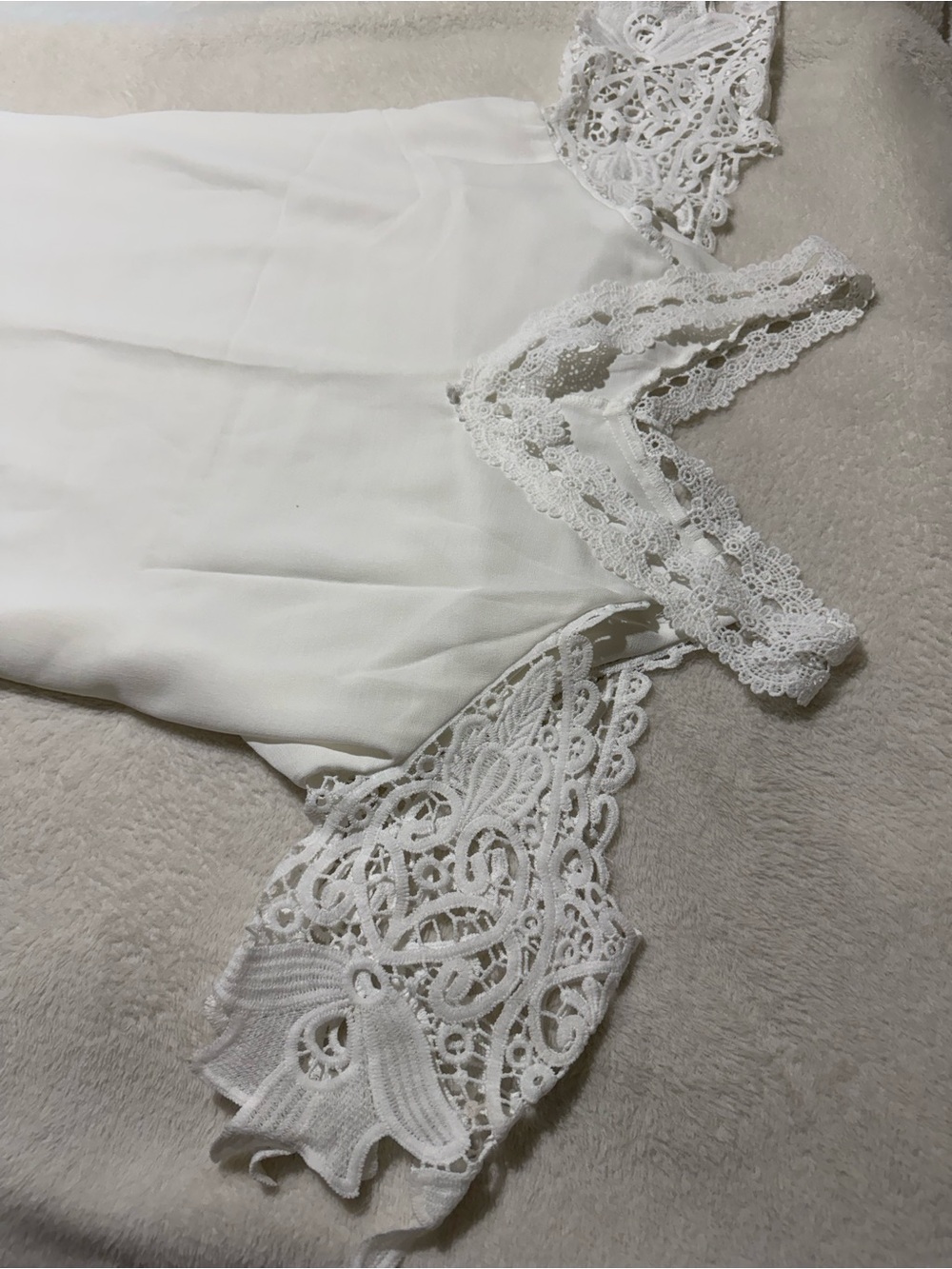 Lace-Trim White Women's Camisole